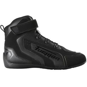 Furygan V4 Easy D3O Vented Motorschoenen voor heren, ademend, versterkte malleolus-bescherming, maximaal veiligheidscomfort en luchtcirculatie, zwart, 44 EU, zwart, 44 EU