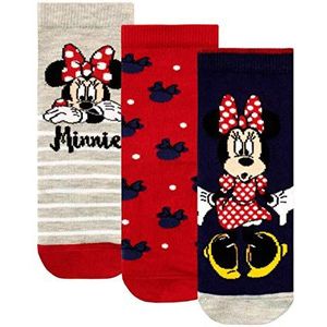 Disney Meisjes Sokken set van 3 Minnie Mouse Veelkleurig 20/23