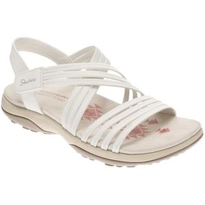 Skechers Reggae Slim-Sunnyside 2.0 damessandalen, Wit weelderige tuin, 36 EU