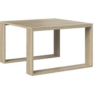 Oggi Mader eiken Sonoma massief houten salontafel - modern design, rechthoekige vorm, 120 cm, lichtbruin, woonkamertafel, robuust en stijlvol.