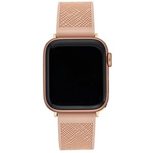 Anne Klein Siliconen Fashion Band voor Apple Watch Veilig, verstelbaar, Apple Watch Band Vervanging, Past op de meeste polsen, Blush Pink, 42/44/45 mm, Blush Roze, 42/44/45mm