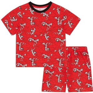 Marvel Spider-Man Pyjama voor jongens, korte pyjama van 100% katoen, Spider-man Aop Short, 3-4 Jaar