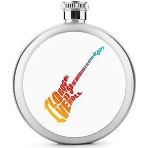 Rock N' Roll Gitaar Heupfles 5oz Lekvrije Drank Fles Roestvrij Staal Wijnfles voor Bruiloft Party Geschenken