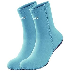 WYYHAA Neopreen watersokken van 3 mm voor snorkelen, surfen, kajakken - antislip, thermische, duurzame wetsuitsokken, Cyaan, L