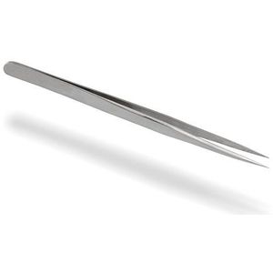 Professioneel pincet met puntige uiteinden, roestvrij staal, voor strass en andere nailart