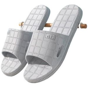 Dia's, Zachte zomersandalen for thuis en badkamer – comfortabele pantoffels for koppels,voor dames en heren(Gray,43 EU)