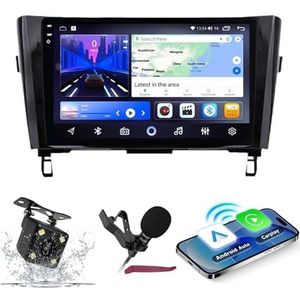 Android 14 Autoradio Navi voor N-issan Qashqai X-Trail (2013-2017) 9 ""QLED-scherm autoradio met draadloze Carplay Android Auto GPS-navigatie met BT5.0 HIFI FM 5G-WiFi SWC RDS MIC,M200s
