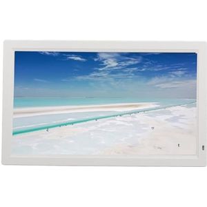 Elektronische Fotolijst, 16:9 IPS-scherm Ondersteuning Video Geluid Beeld 23,6 Inch Digitale Fotolijst 100‑240V 180 (EU-stekker)