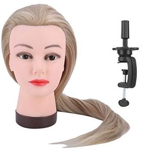Kappersbenodigdheden - Dummy Mannequin Hoofd - Kleurrijke Pruik - Voor Stylingpraktijk
