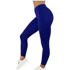 High Waist Yoga Leggings for Women Tummy Control Workout Compression Pants Moisture-Wicking Stretchy Gym Running Activewear Seamless Squat-Proof High-Rise Leggings(Blue_XXL 3PCS)