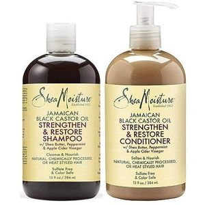 Shea Moisture - Jamaicaanse Black Castor Oil Shampoo & Conditioner Set