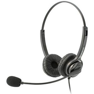 Executive Pro Overture Premium Binaural Noise Cancelling USB Koptelefoon Headset. Werkt met Mac en PC