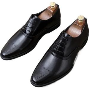 SDFGH Retro heren zakelijke formele schoenen Klassieke leren schoenen met puntige neus Heren Oxford-kledingschoenen (Color : Picture color, Size : 6.5 code)