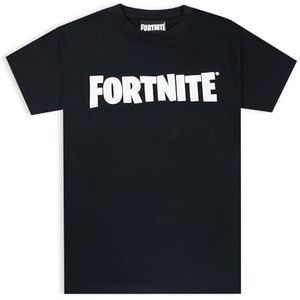 Fortnite Logo Boys T-shirt Zwart Korte Mouwen Gamer Top