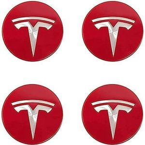 4 stuks auto-naafdoppen voor Tesla Model 3 XS 56 mm, auto-naafdop, wieldop, auto-naafdoppen, naafdoppen, naafdoppen, accessoires, E