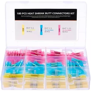 Jiavlyx 1000 stuks kabelschoenen, platte stekkers, 2,8 mm/4,8 mm/6,3 mm, M3/ M4/M5/M6 ringkabelschoenen, platte steekhulzenset, mannelijke en vrouwelijke kabelstekkers, met isolatiehuls assortimentset