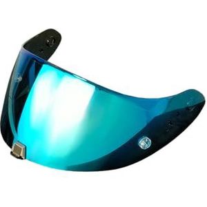 Motorhelm vizier lens, Helmvizier, T520 Vervangend UV-beschermend, krasbestendig en winddicht helmvizier for R1 Air / ST1400 / T520 (alleen for gebruik overdag)(Revo Ice Blue-day Use Only)