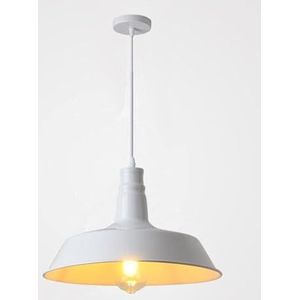 LANGDU Macaron-kleurige kroonluchters Industriële metalen lampenkap Moderne verstelbare hanglamp E27-basis - Hangende industriële verlichtingsarmatuur for keukeneiland Studeerkamer Woonkamer Bar(Color