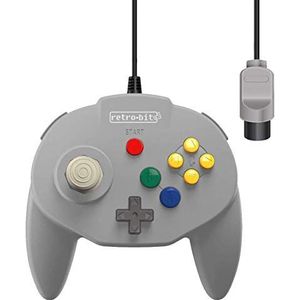 Retro-Bit - Tribute 64 - Bedrade Controller - Grijs - Nintendo 64