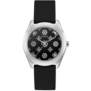 Guess Dameshorloge Quartz horloge Peony G GW0107L1, zilver, Riemen.