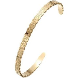 Klassieke roestvrij staal gladde C-vorm 6 mm vrouwen Open armband Trendy Punk spiegel armband graveerbare sieraden cadeau voor koppels