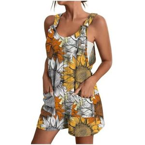 BANGHA Jumpsuits voor dames, zomer, casual jumpsuit, rompertjes voor vrouwen, zomer, casual, wijde pijpen, jumpsuits met strikband, shorts, romper overall met zakken (donkergrijs, S), Donkergrijs, S