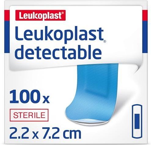 Leukoplast - Detecteerbare Pleisters - Blauw - 100 Stuks