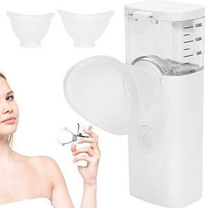 Nano Mist Sprayer For Facial Eye, 2In1 Cool Steamer Hydrating Mist Spraye Mini Face Luchtbevochtiger Handige Vaporizer Vernevelaar Verstuiver Voor Oogverzorging(Wit)