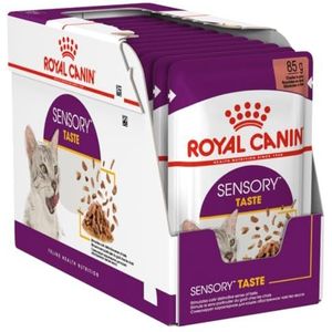 ROYAL CANIN Sensory Taste Wet Cat Food Chunks in saus 12x85 g