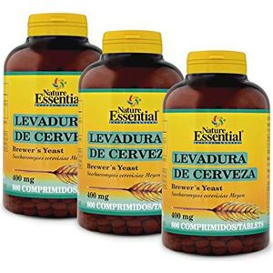 Nature Essential Biergist 400 mg vitamine B helpt om huid en haar te versterken, 800 tabletten, 3 stuks
