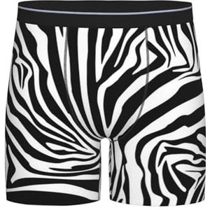 GRatka Boxer slips, heren onderbroek Boxer Shorts been Boxer Slips grappig nieuwigheid ondergoed, zebra patroon, zoals afgebeeld, XXL
