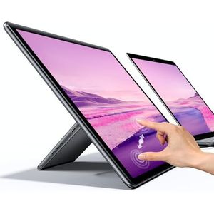 UPERFECT Draagbare Monitor Touchscreen 15,6 Inch Portable Display 1920 x 1080 Full HD 2000:1 USB C Extern Mobiel Scherm met Geïntegreerde Standaard HDMI voor PC Laptop XBO Schakelaar PS4/5