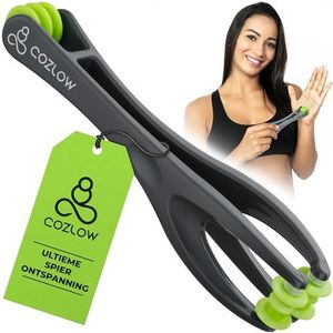 Cozlow hand- en vingermassager, dubbelzijdige massagerol voor artritis en carpaletunneltherapie, drukpuntmassager voor verlichting van vingerpijn