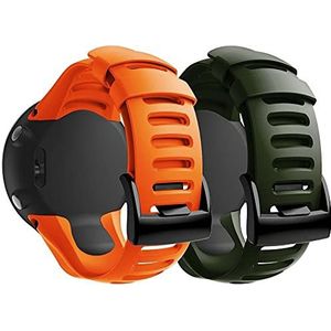 Chainfo Watch Strap compatibel met Suunto Ambit3 Peak/Ambit 2 / Ambit 1, Soft Silicone Sport Replacement Bands (Pattern 1+Pattern 2)