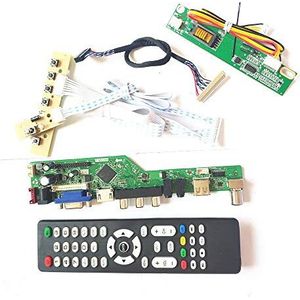 Voor N154C3-L01/L02 HDMI VGA USB AV RF toetsenbord+afstandsbediening+omvormer LVDS 1CCFL 30Pin T.V53 drive kaart board LCD panel monitor DIY kit (N154C3-L02)