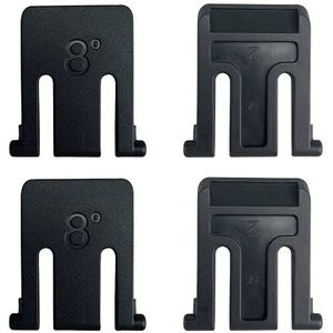 Set van 4 toetsenbordhouders voor Logitech K200 K260 K270 K275 toetsenbord zwart