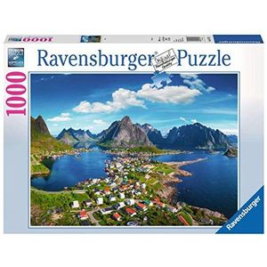 Puzzle 1000 piĂ¨ces : Lofoten - Village cĂ´tier