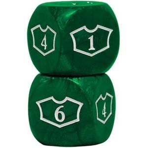 Ultra Pro Deluxe 22MM Green Mana Loyalty Dice Set for Magic: The Gathering