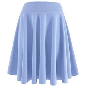 JOPHY & CO. Damesrok, plooirok, midi, veelzijdig, elastische tailleband (artikelnummer 7089), Hemelsblauw., L