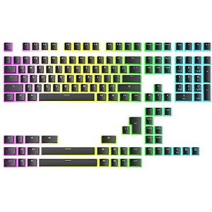 Ranked - Pudding v2 PBT Toetsen - Zwart - Double Shot Toetskap - Voor Mechanisch Toetsenbord