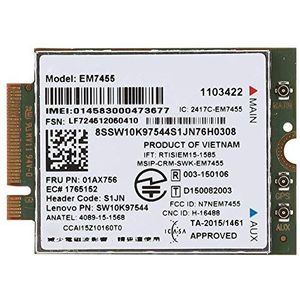 Mobiele 4G LTE-module voor ThinkPad, UMTS HSDPA HSPA + LTE 4G-netwerkkaart EM7455, geïntegreerde chipset, NGFF/M.2-interface, netwerkmodule voor T460, T460p, T460s T470 T470S T470P X260 X27