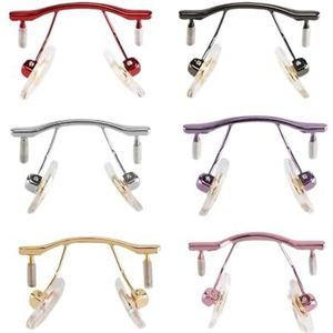 Neuspads for brillen, 1 stuk metalen montuurloze optische brilmonturen, reparatieonderdelen(Gold)