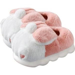 pantoffels Leuke damespantoffels Bunny Dieren Huispantoffels voor dames Grappige pluche konijnpantoffels voor dames Heren Damespantoffels zacht