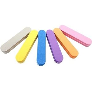 Spons nagelbuffer blokken, 20 stuks nagelvijlen en buffers 100/180 Grit Veelkleurig (20 stuks geel)