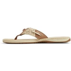 Sperry Parrotfish Flip-Flop voor dames, bruin, 10 UK, Bruin, 43 EU