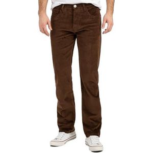 Rock Creek Corduroy broek voor heren, regular fit H-399, bruin, 31W / 30L