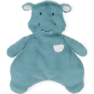 GUND Baby Oh So Snuggly Hippo Lovey, premium zachte pluche deken voor baby's en pasgeborenen, groenblauw
