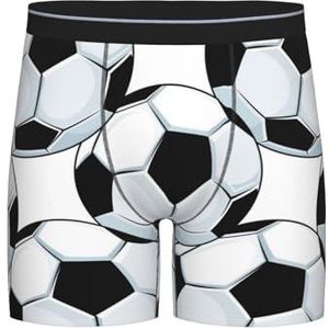 GRatka Boxer slips, heren onderbroek Boxer Shorts been Boxer Briefs grappige nieuwigheid ondergoed, voetbal voetbal ballen sport, zoals afgebeeld, XL