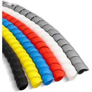 Spiraalvormige Wrapote Prctive Sleeve Wire Manage, Spiraaldraad Slang Beschermhoes 1 meter Vlamvertragend Multicolor 8-24mm ID(Blu,16mm inside diameter)