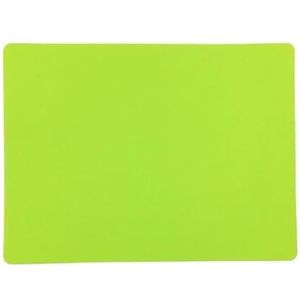 Siliconen bakmatten laken zachte siliconen tafelmat grote meerkleurige antislip hittebestendige anti-aanbak bakmat voor keuken eetkamer aanrecht beschermer (kleur: groen, maat: 30 x 40 cm)